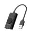 SC2 USB2.0 TO External Sound Card Mute Switch,Volume Adjustment Mic Speaker Headset Audio Jack 3.5mm Cable Adapter Black 2 Years Warranty