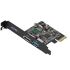 PNU3539-U3E USB3.0+eSATA PCI-E Express PCI Express to USB3.0 Adapter Card For Desktop PC Black