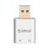SK02 USB2.0 TO External Sound Card Mic Speaker Headset Audio Jack 3.5mm Cable Adapter Black