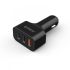 UCH-2U1Q 3 Ports Car Charger Input DC 12/24V Output 5V2.4A (QC2.0*1, 2.4A*1 ,1A*1) Black