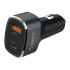 UPL-2U 2 Ports Dual Ports Quick Charge Car Charger Input DC 12/24V Output 5V3A/9V2A/12V1.5A*1, 5V3A/9V2A/12V1.5A*1 Supported PD3.0*1 Grey