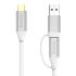 CCUZ10 USB C to USB C & USB A Dual-Connector Data Cable Cable 50cm/100cm For PC Laptop MacBook 2017 Galaxy S9 Huawei