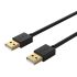 U2-AA02 USB2.0 Male to Male Data Cable Gold-plated Connector Cable 1M/2M For External HDD Color Black