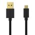 U2-ARA02 Micro USB Cable USB2.0 Fast Data Sync Charger Cable Cable 50cm/100cm For Smartphones or Tablets with Micro USB, such as Samsung, HTC, Sony, etc Color Black