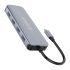 MC-U111P USB C HUB 11IN1 USB Type C / ThunderBolt3 Male HDMI,VGA Resolution 4K 30Hz ,VGA 1920*1080P 60Hz Aluminum