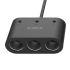 MP-2U3S 3 Ports Car Charger Input DC 12/24V Output Single Intelligent Recognition 5V2.4A*2, Total Output 5V3.1A 15.5W,3 12V-24V