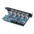 PVU3-5O2I USB3.0 7 Ports (5 USB + 20pin) PCI-E Card PCI Express to USB3.0 Adapter Card For Desktop PC Black