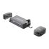 2CR61 Card Reader 6IN1 Type-C/Micro USB/USB2.0 to Card Reader Plastics ABS