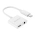 2LT 2in1 Charging & Audio Adapter Charging Current 2Amax for Phone (8 Pin to 8 Pin 3.5mm)