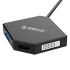 DMP-HDV3S Mini DisplayPort to HDMI / DVI / VGA Adapter Cable 15cm Black