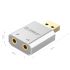 SK02 USB2.0 TO External Sound Card Mic Speaker Headset Audio Jack 3.5mm Cable Adapter Black