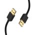 U2-AA02 USB2.0 Male to Male Data Cable Gold-plated Connector Cable 1M/2M For External HDD Color Black