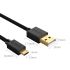 U2-ARA02 Micro USB Cable USB2.0 Fast Data Sync Charger Cable Cable 50cm/100cm For Smartphones or Tablets with Micro USB, such as Samsung, HTC, Sony, etc Color Black