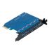 PVU3-5O2I USB3.0 7 Ports (5 USB + 20pin) PCI-E Card PCI Express to USB3.0 Adapter Card For Desktop PC Black