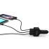 UCH-2U1Q 3 Ports Car Charger Input DC 12/24V Output 5V2.4A (QC2.0*1, 2.4A*1 ,1A*1) Black