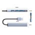 AH-A13 HUB USB-A To USB3.0*1 USB2.0*3 Grey 2 Years Warranty