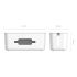 CMB-18 power socket Protection ,storage Box, Cable Management Box for Surge Protector Color White