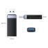 CS2D-A3 TF/SD Dual Port USB-A3.0 Card Reader Single Read Black