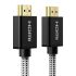 HD501 HDMI(M) to HDMI(M) 2.0 HD Adapter Cable 4K HD Image Nylon Braided Cable Cable 1.5M For HDTV LCD Projector HDMI 4K Cable Color Black