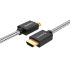 HD501 HDMI(M) to HDMI(M) 2.0 HD Adapter Cable 4K HD Image Nylon Braided Cable Cable 1.5M For HDTV LCD Projector HDMI 4K Cable Color Black