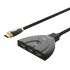 HS3-A2 HDMI2.0 4K Switcher 3 IN 1 Convertor Cable 1 Meter Black