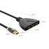 HS3-A2 HDMI2.0 4K Switcher 3 IN 1 Convertor Cable 1 Meter Black