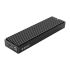 M2PV-C3 Type-C M.2 NVME SSD Mobile Enclosure Aluminum Alloy USB3.1 10Gbps External Solid State Drive Box Case for 2230 2242 2260 2280 Black