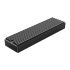 M2PV-C3 Type-C M.2 NVME SSD Mobile Enclosure Aluminum Alloy USB3.1 10Gbps External Solid State Drive Box Case for 2230 2242 2260 2280 Black