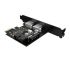 PME-4UI 2 ports USB3.0 PCI-E express card + 20 Pin Inside For Desktop PC Black