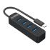 TWC3-4A Type-C 4 Ports USB3.0 HUB With Type C Power Supply Port For Laptop Computer Accessories USB Splitter USB3.0 OTG Adapter