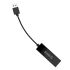 UTJ-U3 USB3.0 to RJ45 10M/100/1000M Lan Network Card Cable 10cm Gigabit Ethernet Adapter Black