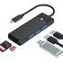 USB-C hub with 3x USB-A, SD and Micro SD slot