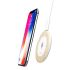 WOC1 Qi Wireless Charger Output 5V Quick Charger Wireless Charging Pad Distance: 8mm White + Wood-grain