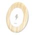 WOC1 Qi Wireless Charger Output 5V Quick Charger Wireless Charging Pad Distance: 8mm White + Wood-grain