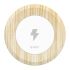 WOC1 Qi Wireless Charger Output 5V Quick Charger Wireless Charging Pad Distance: 8mm White + Wood-grain
