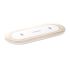 WOC2 Wireless Charger Type C Dual Output Charging Dual-Coil Charger (5V1A*2) White + Wood-grain