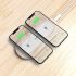 WOC2 Wireless Charger Type C Dual Output Charging Dual-Coil Charger (5V1A*2) White + Wood-grain