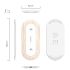 WOC2 Wireless Charger Type C Dual Output Charging Dual-Coil Charger (5V1A*2) White + Wood-grain