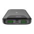 WR10 10000mAh Lithium Polymer USB-A*2 (5V2A), Wireless charging (5V1A) Wireless Charging Smart Power Bank with Display Screen Grey