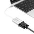 XC-102 Type-c to VGA Converter Cable 15cm Adapter USB C HUB Silver