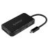 XC-106 USB C HUB 4IN1 Type-C to HDMI / VGA / DP / DVI Adapter HDMI 4K@30Hz, VGA 1080P@60Hz Plastics ABS