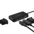 XC-106 USB C HUB 4IN1 Type-C to HDMI / VGA / DP / DVI Adapter HDMI 4K@30Hz, VGA 1080P@60Hz Plastics ABS