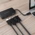 XC-106 USB C HUB 4IN1 Type-C to HDMI / VGA / DP / DVI Adapter HDMI 4K@30Hz, VGA 1080P@60Hz Plastics ABS