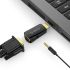 XD-HLFV HDMI to VGA (M to F) Adapter Resolution 1920*1080@60HZ Audio & Video Convertor Black