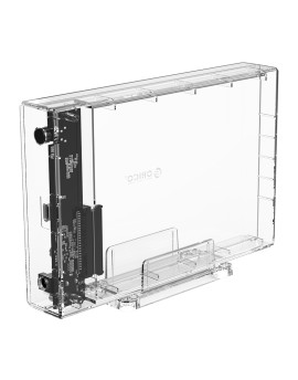 3159C3-G2 Transparent Series 3.5 inch Type-C Hard Drive Enclosure with Holder