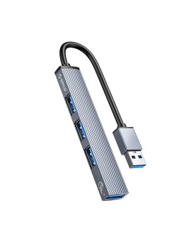 AH-A13 HUB USB-A To USB3.0*1 USB2.0*3 Grey