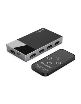 HD-4H 4-In-1 Out HDMI 2.0 Compatible Switch Grey  