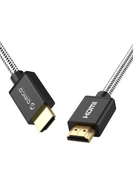 HD501 HDMI(M) to HDMI(M) 2.0 HD Adapter Cable 4K HD Image Nylon Braided Cable โอริโก้ สาย Hdmi V.2.0 สายสัญญาณภาพและเสียง สายไนลอนถัก