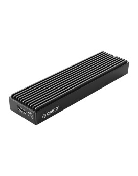 M2PV-C3 Type-C M.2 NVME SSD Mobile Enclosure Aluminum Alloy USB3.1 10Gbps External Solid State Drive Box Case for 2230 2242 2260 2280 Black