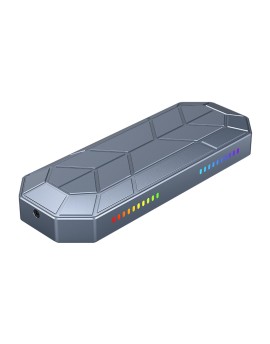 M2VG01-C3 RGB M.2 NVMe SSD Enclosure Grey